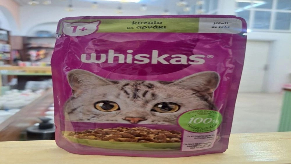Whiskas brand lamb flavored cat pooch